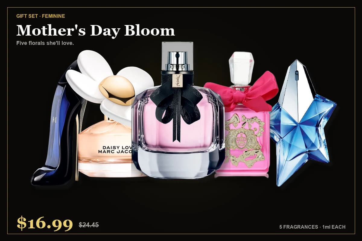 Mother's Day Bloom — Carolina Herrera Good Girl, Marc Jacobs Daisy Love